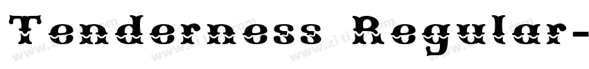 Tenderness Regular字体转换